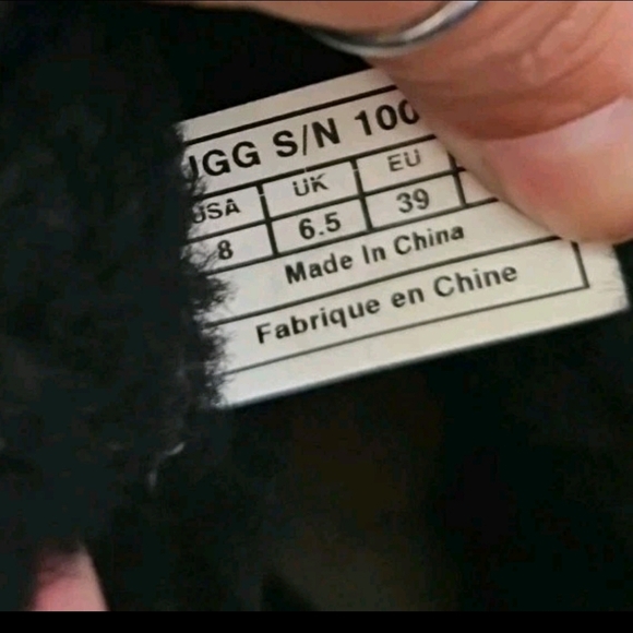 Ugg Womens Black Classic Short Swarovski Crystal Bow Boot 8 - Picture 9 of 11